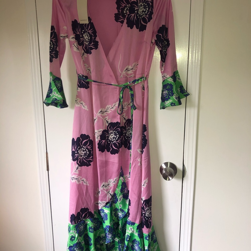 ASOS floral high low dress